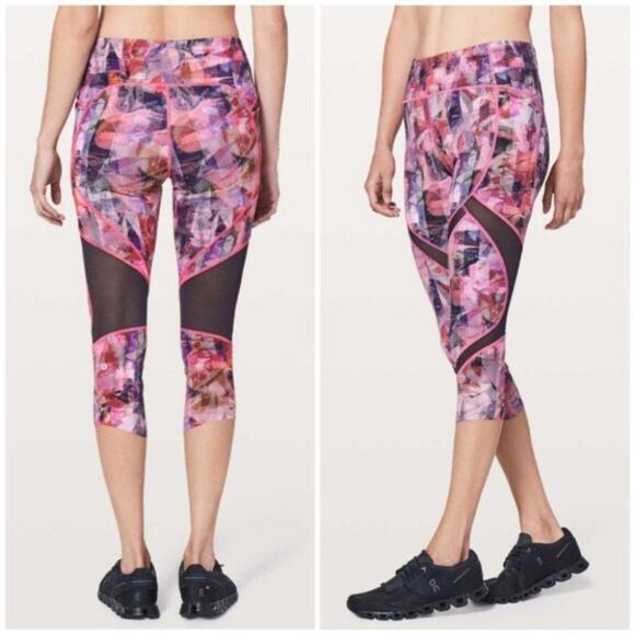 lululemon athletica Pants - Lululemon  On Pace Crop Leggings - 4